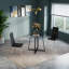 Addicyn 90Cm Metal and Glass Round Dining Table-1957539975