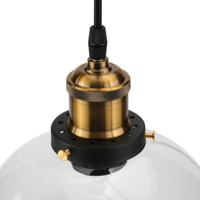 Maillet 1 - Light Gold Lantern Pendant, Clear
