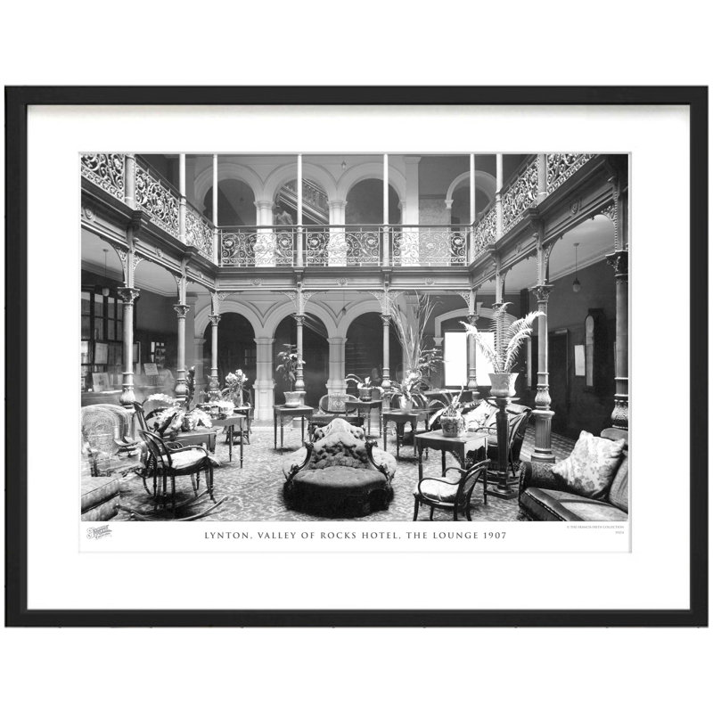 Lynton, Valley Of Rocks Hotel, The Lounge 1907 by Francis Frith - Single Picture Frame Print, 45cm H x 60cm W x 2.3cm D