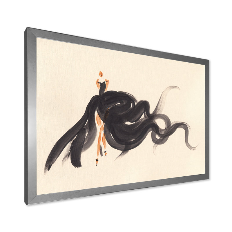 «Fashion Woman», art mural sur toile IV, Cadre photo argenté, H 32 po x l 16 po x P 1,5 po