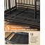  Cage pour chien pliable à montage rapide en 5 minutes avec portes doubles et plateau amovible-791272779
