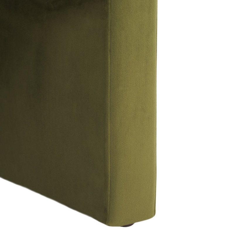 Fauteuil en velours de 26 po de large Jennabel, Vert olive
