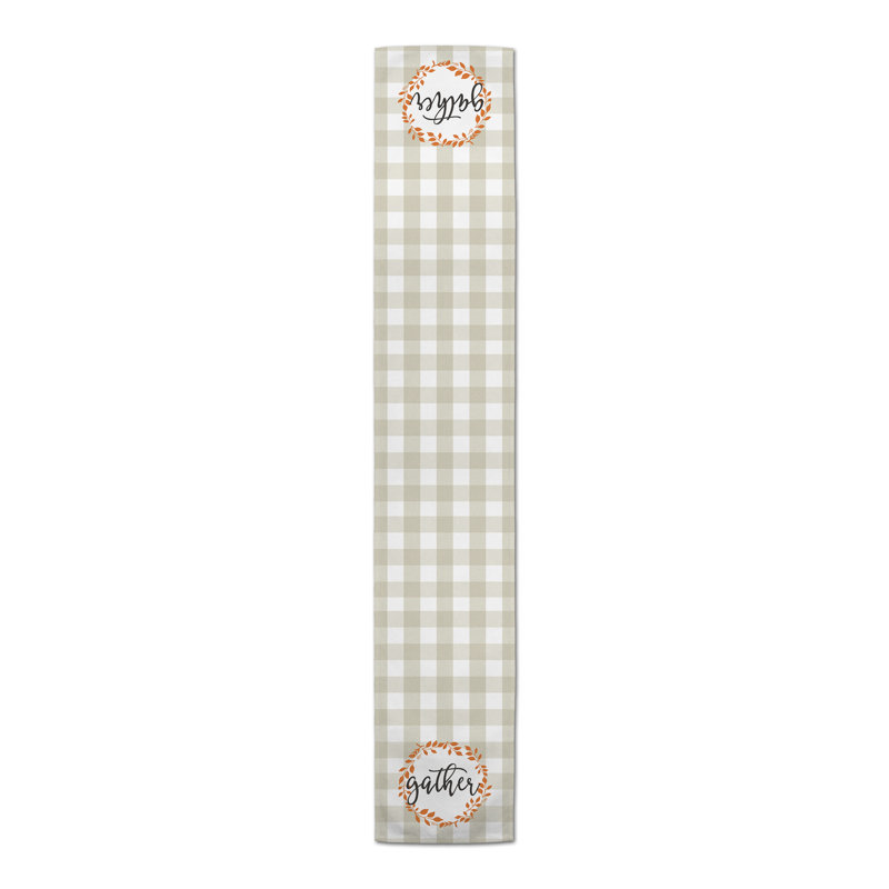 Chastelin Plaid Thanksgiving Table Runner