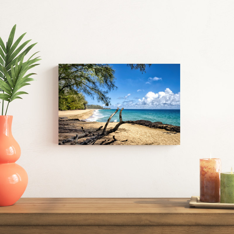 Lumahai Beach par Danny Head - photographie sur toile tendue, H 12 po x l 18 po x P 1,25 po