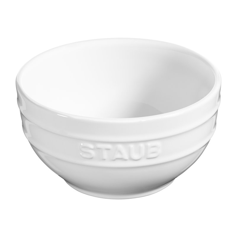 Bol rond en céramique 14 cm, Blanc