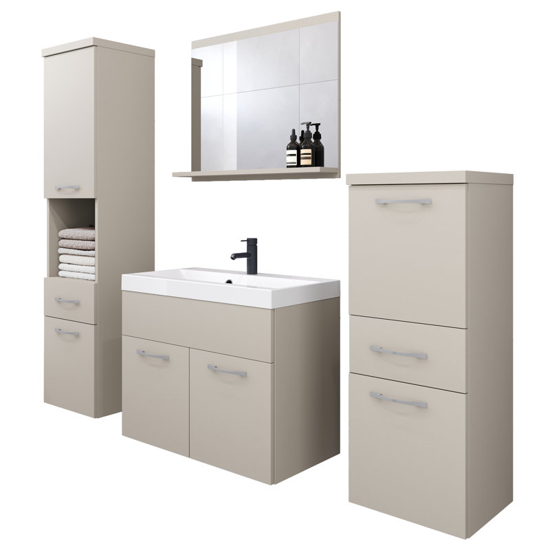 Bathroom Suite, Beige