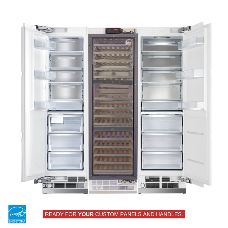 Kucht 71.21'' W Built-in Side By Side Refrigerator