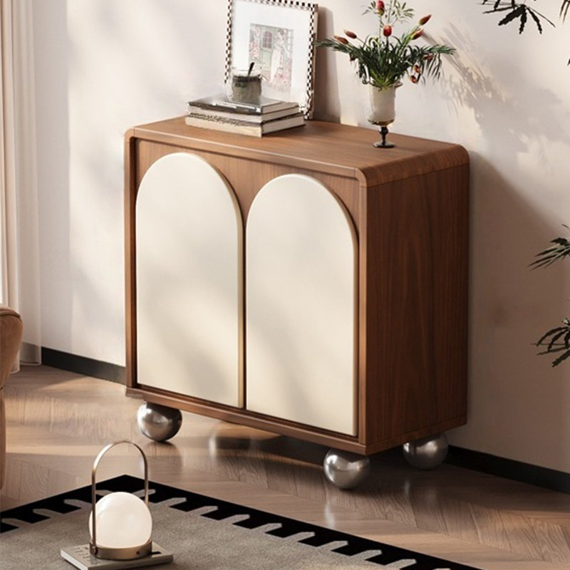 Armoire de rangement rétro en bois massif