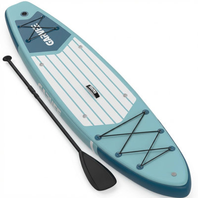 Planche à pagaie gonflable 10,6 pi avec accessoires SUP SUP Premium Capacité de poids de 450 lb pour les débutants