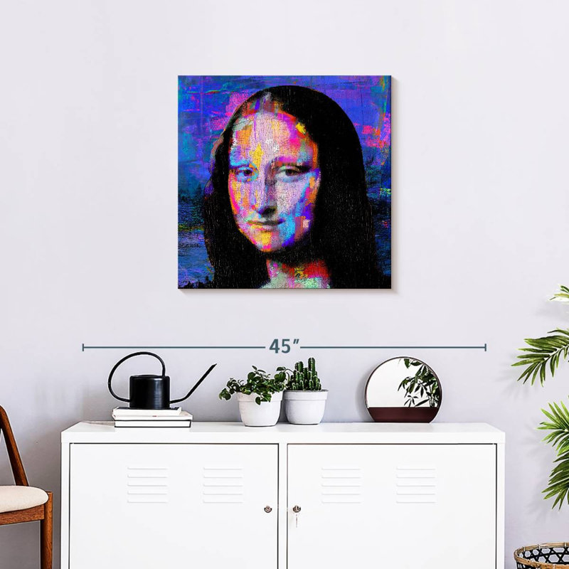 Leisha Mona Lisa électrifiée, H 24 po x l 24 po