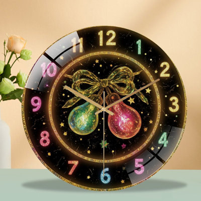 Horloge murale en verre 12 po