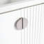 Meuble-lavabo de 28 po avec lavabo en céramique pour petite salle de bain-486611839