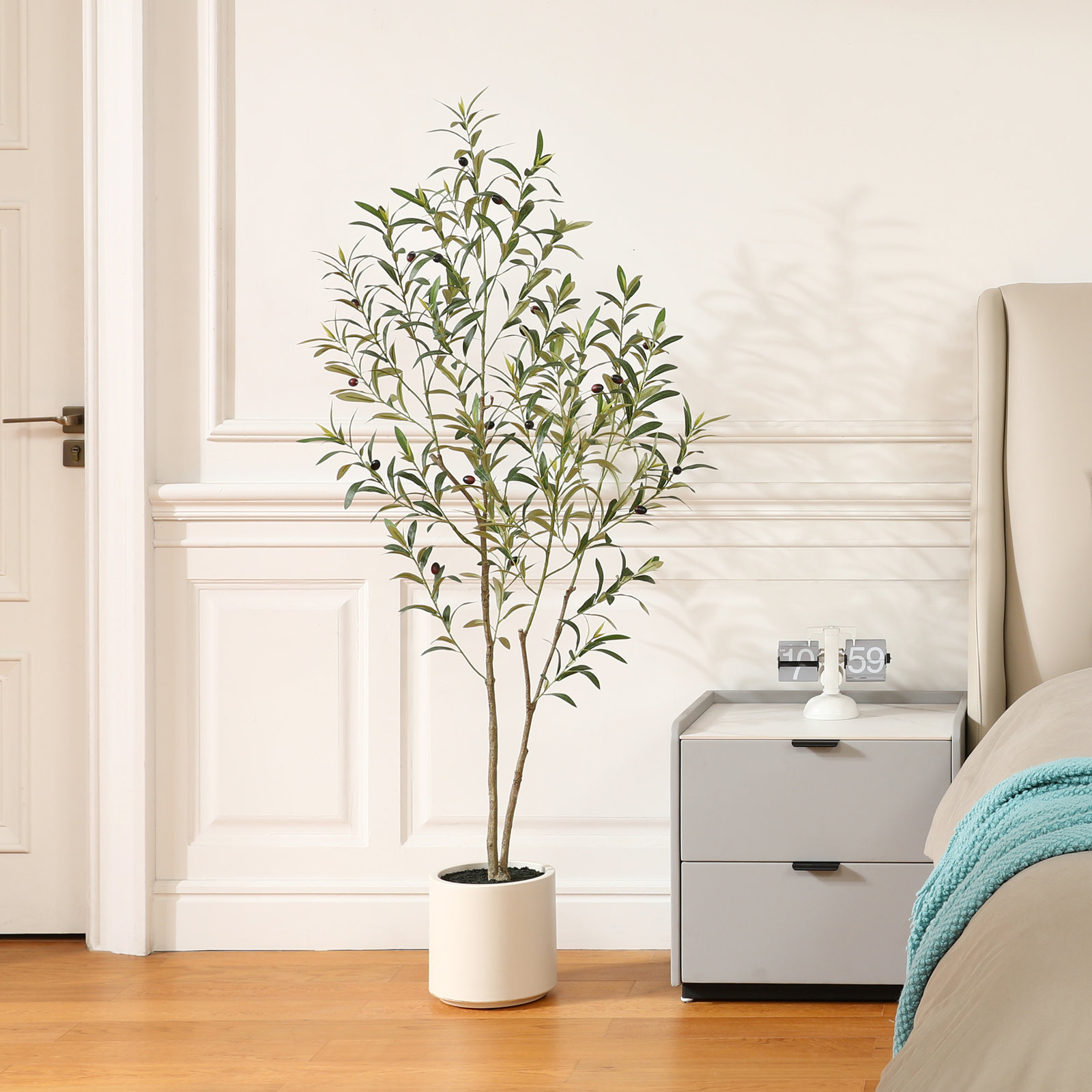 Olive Tree in Pot, 60'' H x 20'' W x 20'' D