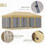 Tente avec auvent Pop Up Outsunny-123826997