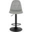 Marcien Swivel Upholstered and Velvet Adjustable Height Bar Stool with Iron Frame-1813782475
