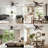 52" Flush Mount Ceiling Fan Light and Remote,Quiet Reversible DC Motor,E12 Base,Pull Chain-1928604786