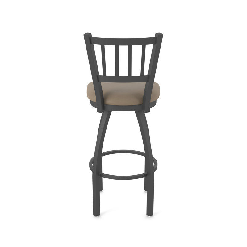 Tabouret pivotant XL 810 Contessa, Étain, Vinyle - naturel Canter, Très haut (assise de 36 po de hauteur)