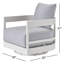 Chaise longue pivotante avec coussins Nicolina