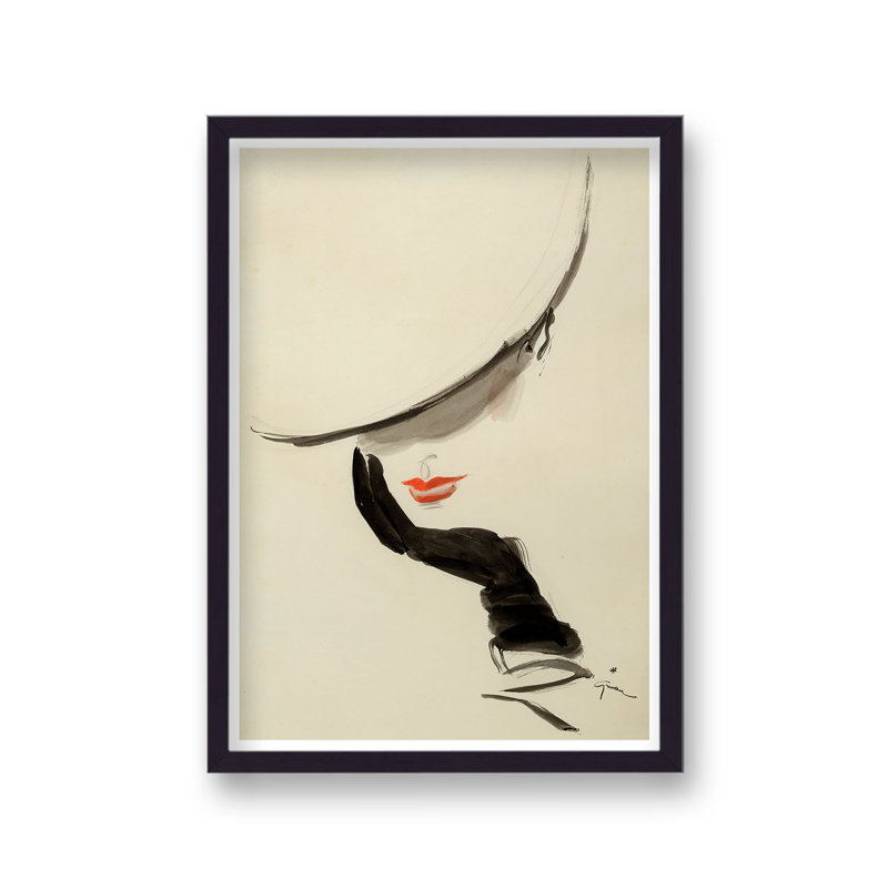 Rene Gruau Elegante Vintage Fashion - Rectangle Print