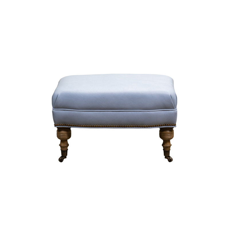 Corrine Ottoman in Linden Chcolate, Farmhouse Silo