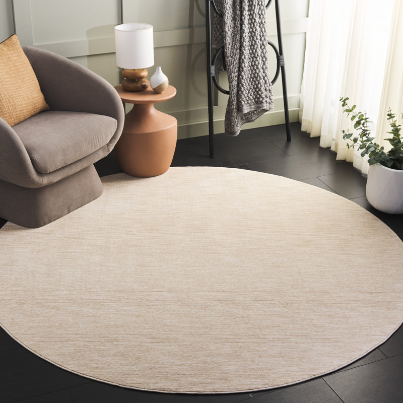 Sprowston Performance Solid Color Rug, Round 6'7"