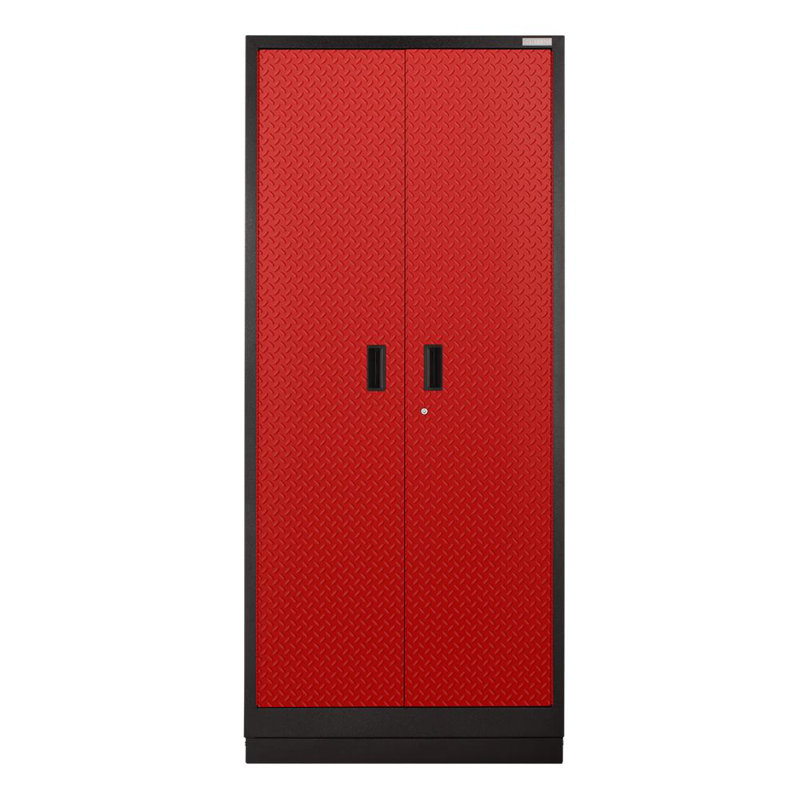 Premier Pre-assembled 84" Tall Cabinet, Hammered Granite/Red Tread