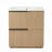 30" Bathroom Vanity with Ceramic Sink & Full-Extension Soft Close Undermount Drawers, Fluted Panel Design, Natural Finish-1091699660