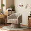Fauteuil pivotant rembourré surdimensionné-529082457