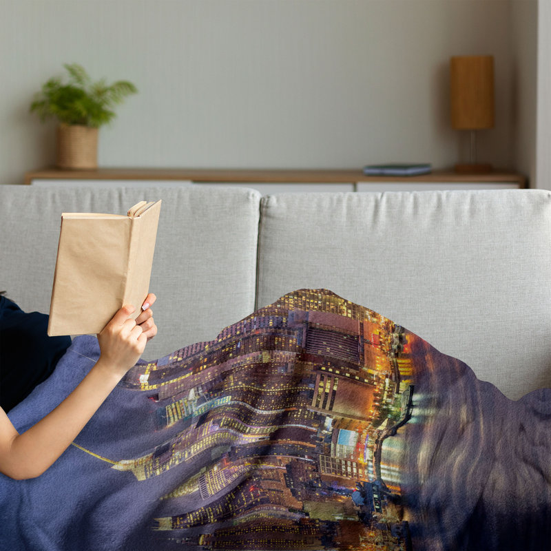 Hand Woven Throw Blanket, 50" x 70"