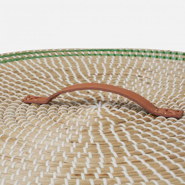 Olinda Hand Woven Seagrass General Basket, Green