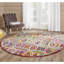 Tapis abstrait rose / beige en coton / jute touffeté à la main Anaheim Nantucket-1299825527