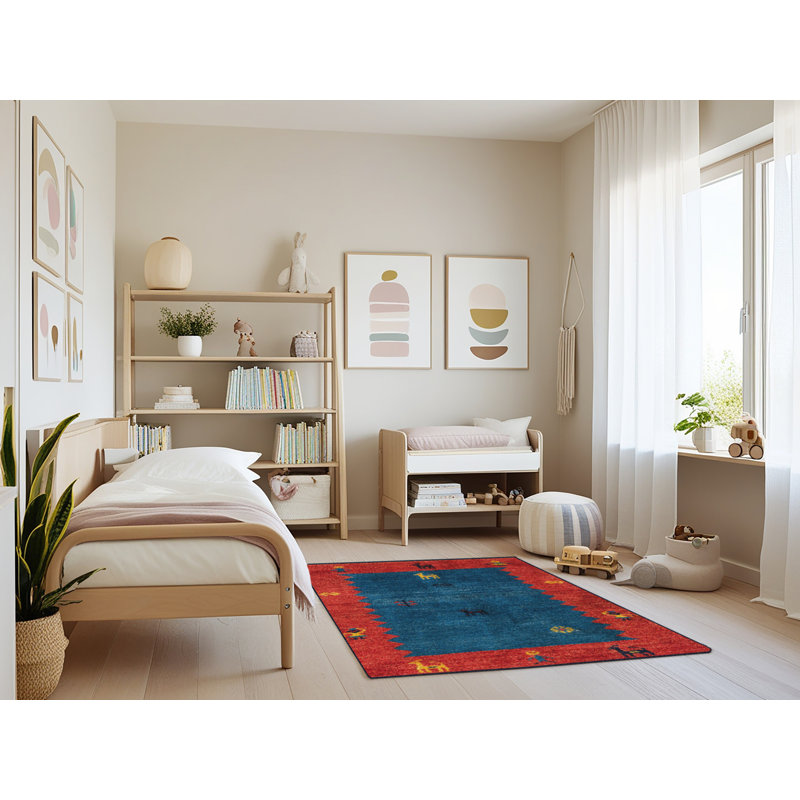 Abstract Indoor Rug, Rectangle 4' x 6'