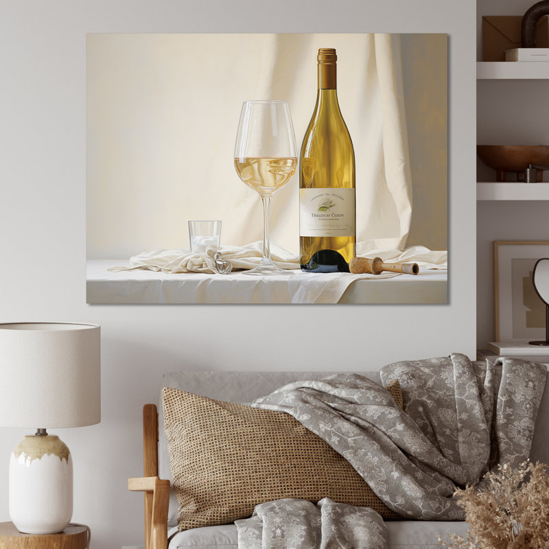Chardonnays Charm sur toile, Toile tendue, H 12 po x l 20 po