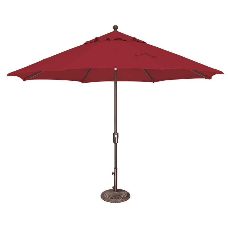 Parasol de marché Laonceston, Rouge Really, Bronze