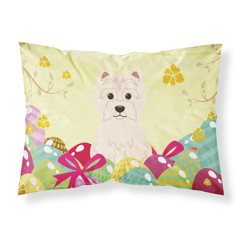 Taie d’oreiller œufs de pâques, Westie