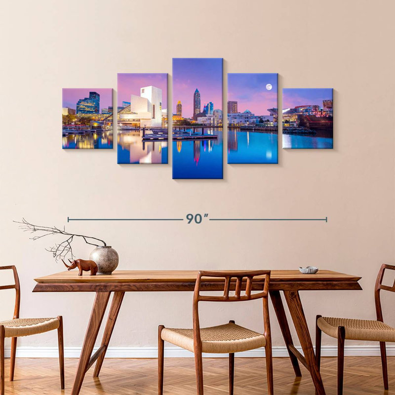 Senne Downtown Cleveland Reflection, 42" H x 92" W