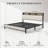 Naumann Upholstered Bookcase Storage Bed-930087538-932650335
