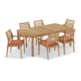 Hampton and Mera Outdoor Dining Set with Cushions