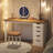 47 inches Vanity Desk with 5 Drawers-1597979333