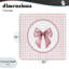 Arc rose avec toile circulaire Vichy, design par Christine Simpson Art-409842563