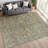 Machine Washable Indoor/Outdoor Chantille ACN2324 Ikat Rug-1736530205