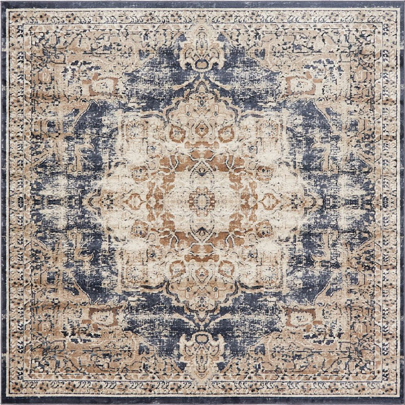 Widener Ikat Indoor Rug, Square 7'