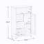 Armoire de rangement pour salle de bain avec 3 tiroirs et 1 porte - blanc