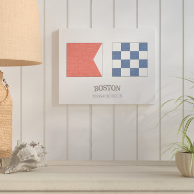 « boston nautique flags », impression