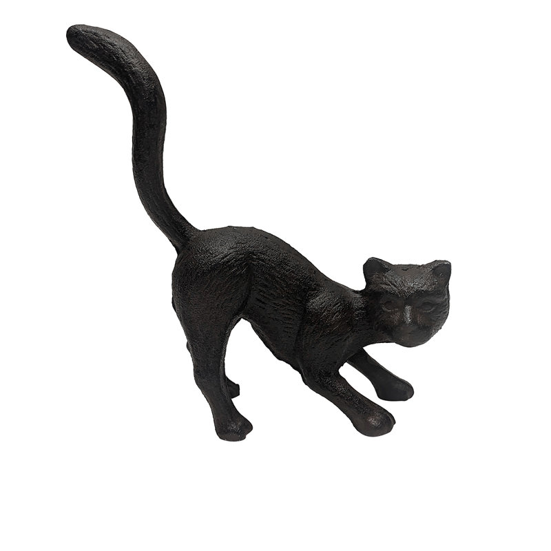 Statue de jardin en fonte pour chat