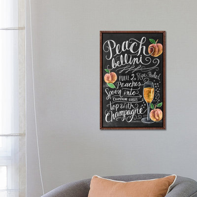 Peach Bellini Recipe - Print on Canvas