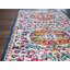 Tapis floral ivoire / bleu / orange Favreau-1686231944