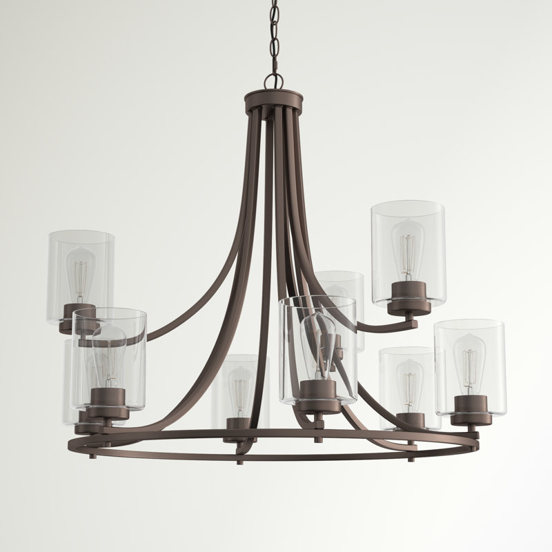 Lustre classique à 9 lumières Raelyn, Bronze cuivre satiné
