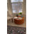Round Coffee Table with Storage, 31.5" Mid Century Modern Coffee Table with 360° Curved Sliding Door-1279393497
