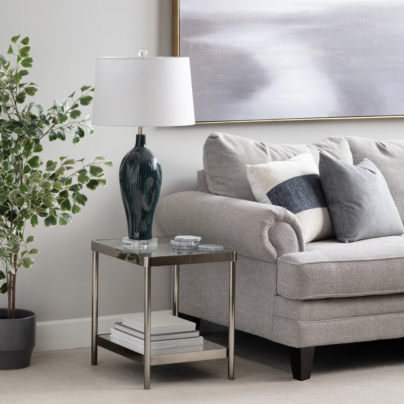 Lorelei Square Accent_End Table, Gray